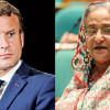 Hasina greets Macron on being re-elected as French president Hasina greets Macron on being re-elected as French president