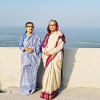 Prime Minister Sheikh Hasina and her sister Sheikh Rehana Prime Minister Sheikh Hasina and her sister Sheikh Rehana