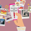 An illustration of a phone showing the text "Phone Storage Full" with photos flowing from the screen.