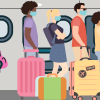 Illustration of a chaotic environment of a flight