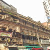 Puran Dhaka's Jahaj Bari before being demolished. Jahaj Bari in Puran Dhaka/Old Dhaka before demolition