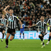 Photo of Newcastle United footballers.