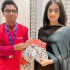 Bubly buys burnt clothes to aid Bangabazar victims Bubly buys burnt clothes to aid Bangabazar victims