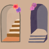 An entry and an exit.