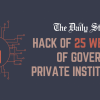 Is none of our data safe with the government? Hack of websites, data hack