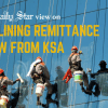 Why is remittance from Saudi Arabia falling?