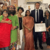 French President Macron graces Joler Gaan studio, plays instrument French President Macron graces Joler Gaan studio, plays instrument