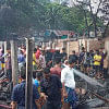 Fire at Ctg Amin Jute Mills’ colony brought under control after an hour