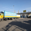 Blockade causing bottlenecks in container movement