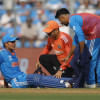 Gill retires hurt after scoring 79