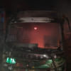 Bus torched in Jatrabari Bus torched in Jatrabari