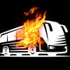 bus torched   bus torched