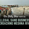 Illegal sand traders in Bangladesh