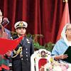 Hasina’s 5th term: A new team up against stiff challenges President Mohammed Shahabuddin swears in Awami League President Sheikh Hasina as prime minister at the Bangabhaban yesterday evening.