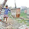 From 2017 to 2021, over 700 deaths of construction workers occurred, predominantly caused by preventable accidents like falls, electrocution, and suffocation. FILE PHOTO: SK ENAMUL HAQ