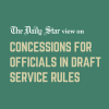 With great power comes great scrutiny. State officials are not above it  concessions for officials in draft service rules