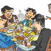 NRBC Bank's Hungry Top Managers: 20 plates of rice, 118 plates of curries for a lunch of 4! NRBC Bank's Hungry Top Managers: 20 plates of rice, 118 plates of curries for a lunch of 4!