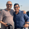 Chanchal meets Anjan Dutt for the first time in airport Chanchal meets Anjan Dutt for the first time in airport