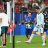 Portugal's forward #07 Cristiano Ronaldo reacts after his team lost the UEFA Euro 2024 Group F football match between Georgia and Portugal at the Arena AufSchalke in Gelsenkirchen on June 26, 2024. PHOTO: AFP