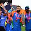 Rahul Dravid, Virat Kohli and Rohit Sharma Rahul Dravid, Virat Kohli and Rohit Sharma