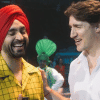 Canadian PM Trudeau joins Diljit Dosanjh on stage Canadian PM Trudeau joins Diljit Dosanjh on stage