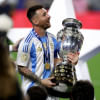 Messi's reaction to Argentina's Copa America win Messi's reaction to Argentina's Copa America win