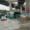 Rain inundates many Dhaka roads, causing severe traffic disruptions Rain inundates many Dhaka roads, causing severe traffic disruptions