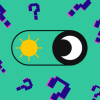Graphical representation of pros and cons of dark mode