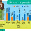 bad loans in six private banks bad loans in six private banks