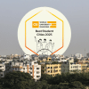 QS World Ranking "Best Student Cities 2025" Logo against the Dhaka cityscape. QS World Ranking "Best Student Cities 2025" Logo against the Dhaka cityscape.