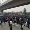 Dismissed BDR members protest Shahbagh Dismissed BDR members protest Shahbagh