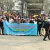 Beximco workers form human chain demanding reopening of factories Beximco workers form human chain demanding reopening of factories