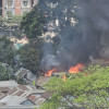 Fire at Bhashantek BRP slum Fire at Bhashantek BRP slum