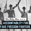 Take action against fake freedom fighters