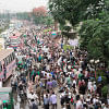 Thousands gather to welcome Khaleda Zia at Dhaka airport Thousands gather to welcome Khaleda Zia at Dhaka airport