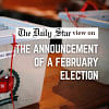 Announcement of a February election