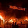 Rafah on fire