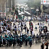 Protests disrupt city life in Dhaka Protests disrupt city life in Dhaka