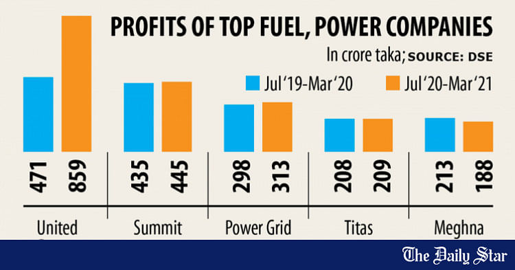 12 fuel, power companies see profit rise | The Daily Star