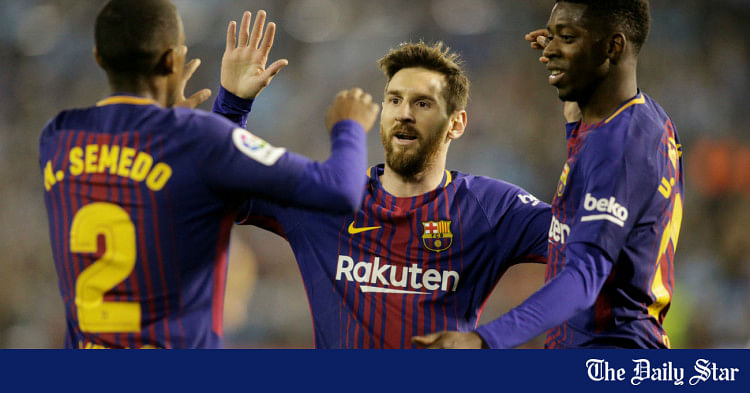 10-man Barcelona Hold On For Draw At Celta Vigo | The Daily Star