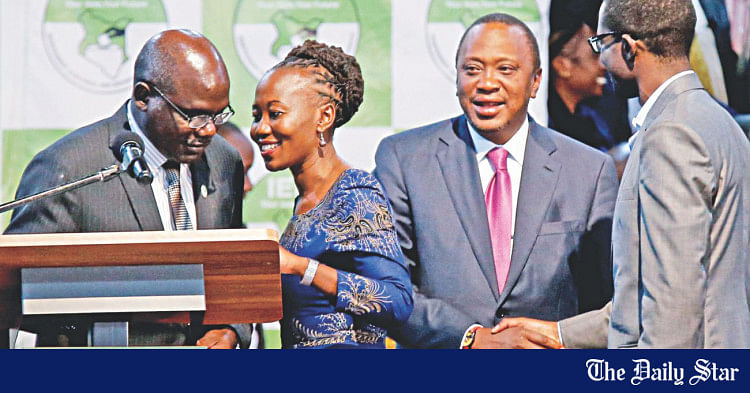 Kenyatta Wins Kenyan Poll Re Run The Daily Star 