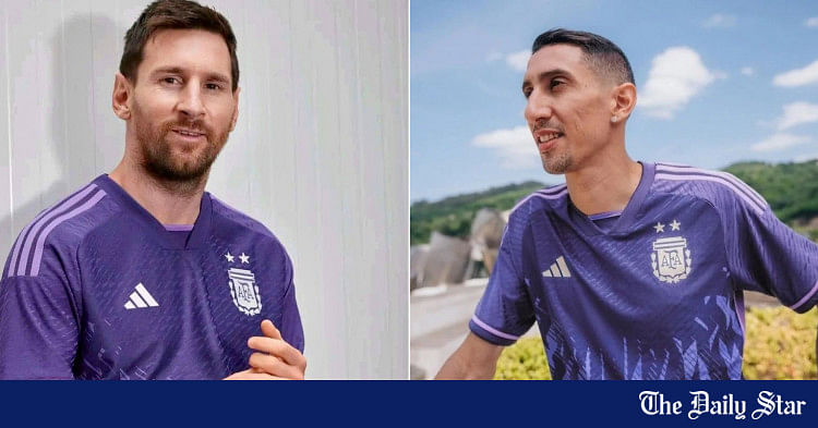 Why is Argentina's World Cup away shirt purple? - AS USA