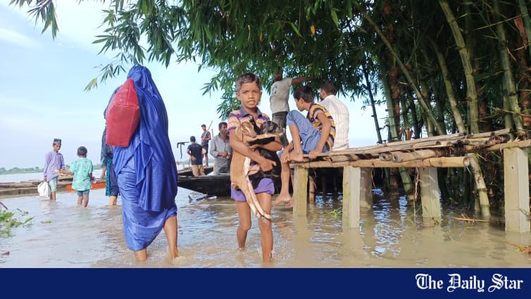 Teesta, Dharla rivers flowing below danger level in Lalmonirhat - Vimarsana News