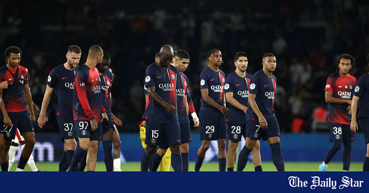 Mbappe scores twice but PSG slump to first defeat of season