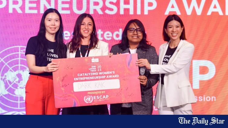 Bangladeshi startup Dark Kak wins award at She Loves Tech 2023 - Vimarsana News
