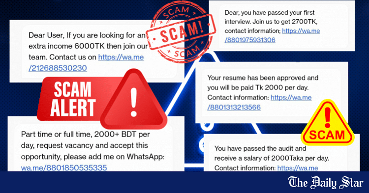 How To Stay Safe From The Job Offer Scam Message The Daily Star   Job Message Scam 