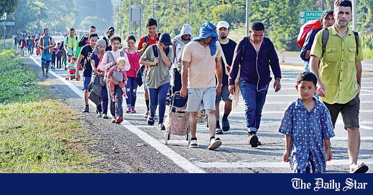 Migrant caravan in Mexico heads to US border | The Daily Star