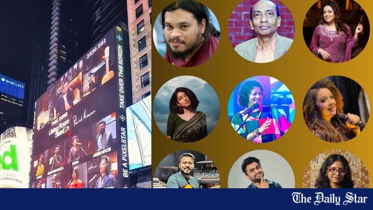 9 Bangladeshi musicians on Times Square billboard - Vimarsana News