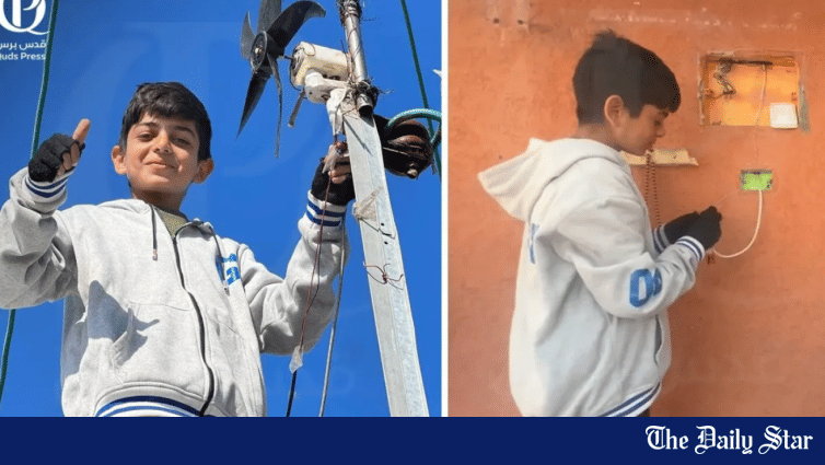 'Newton of Gaza': Palestinian kid helps in generating electricity from wind - Vimarsana News