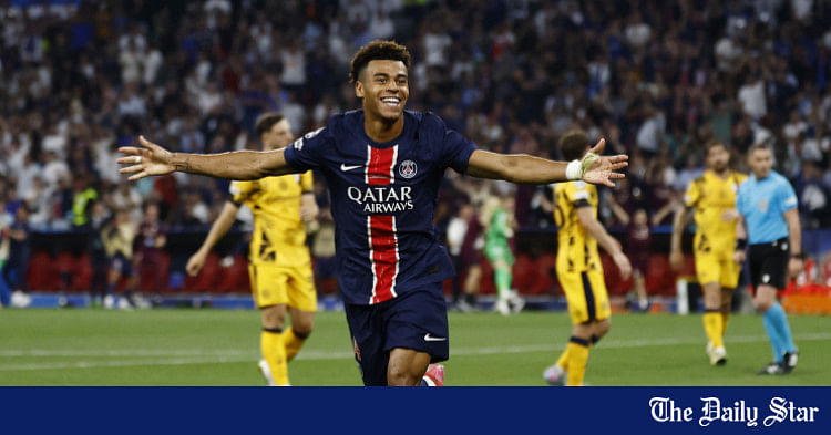 Doue dazzles as PSG crush Inter to win Champions League for the first time